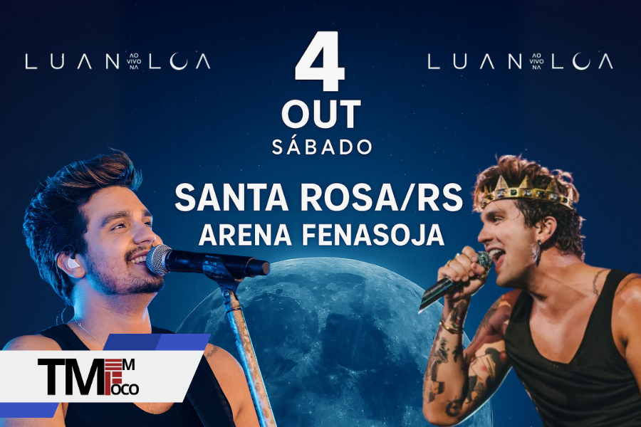 Depois de 12 anos, Luan Santana retorna a Santa Rosa