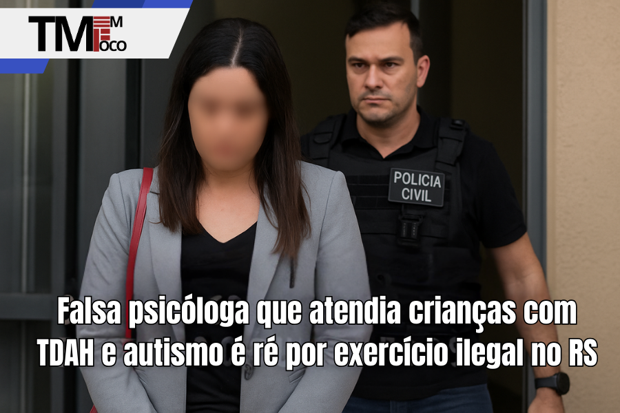 Falsa psicóloga que atendia crianças com TDAH e autismo é ré por exercício ilegal no RS
