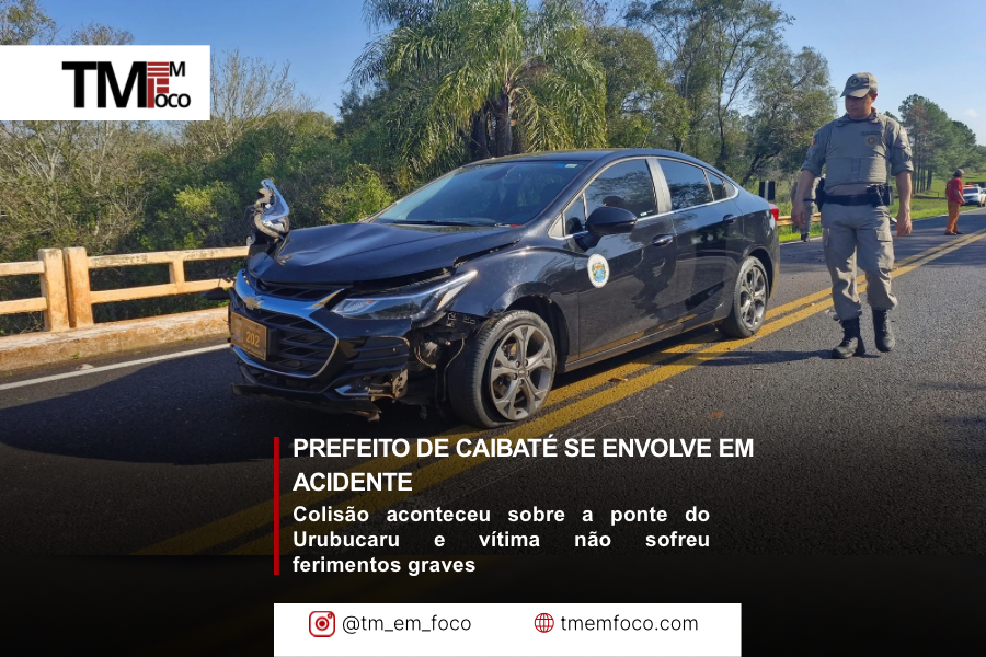 Prefeito de Caibaté se envolve em acidente na BR-285, mas passa bem