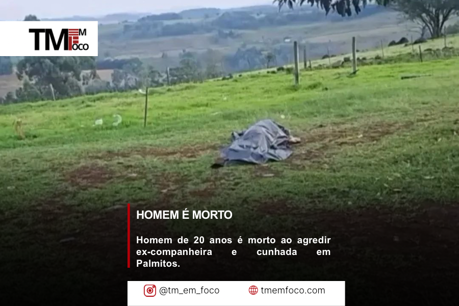 Homem é morto ao agredir ex-companheira e cunhada em Palmitos