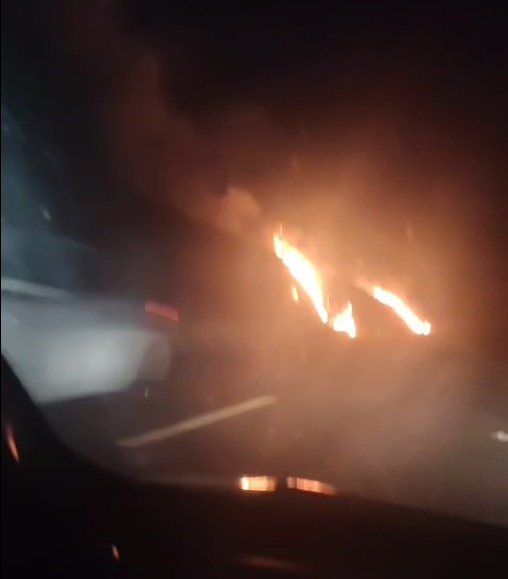 Incêndio em carreta é registrado no trecho de  Esquina Araújo a Catuípe