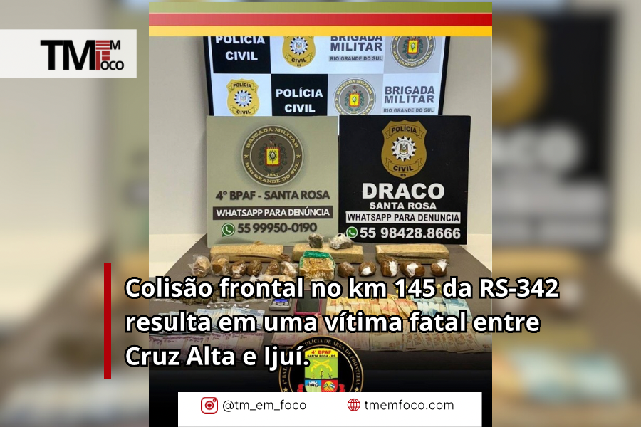 Santa Rosa sob “Cerco Fechado”: cão Max encontra drogas e BM prende suspeito por tráfico